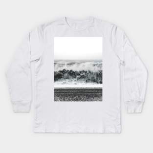 Iceland Waves Kids Long Sleeve T-Shirt